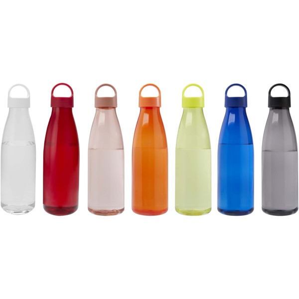 Bergen 800 ml recycled plastic water bottle - Transparent Clear