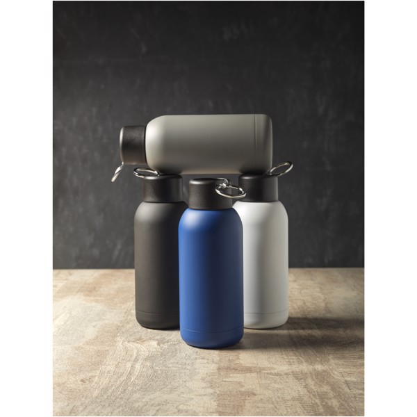 Brea 375 ml vacuum insulated sport bottle - White