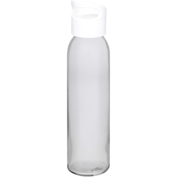 Bidón deportivo de vidrio de 500 ml "Sky" - Blanco