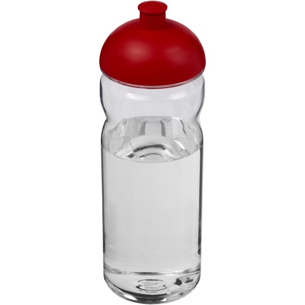Sportovní láhev s kupolovitým víčkem Base Tritan™ 650 ml - Průhledná / Červená s efektem námrazy