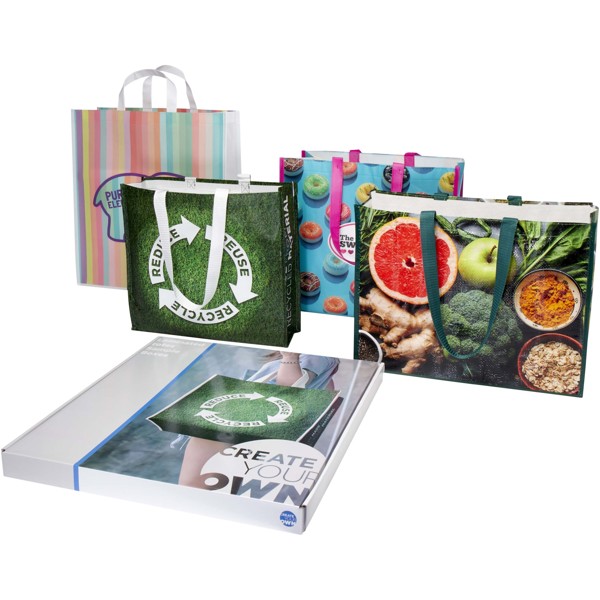 Laminated totes sample box