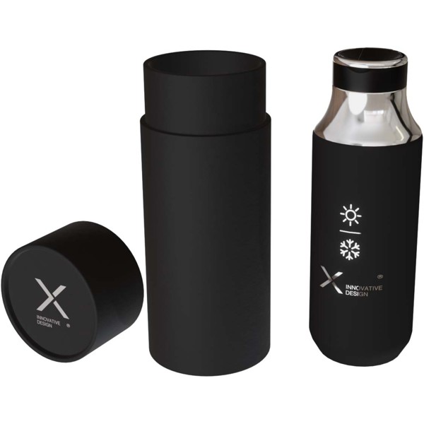 SCX.design D12 500 ml insulated stainless steel water bottle with straw