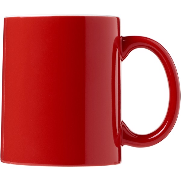 Java 330 ml ceramic mug - Red / White