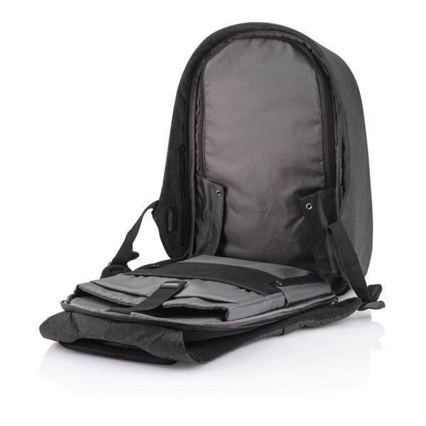 Bobby Hero XL Anti-Diebstahl-Rucksack - Schwarz / Schwarz