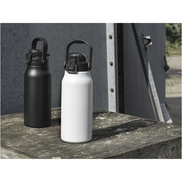 Giganto 1600 ml RCS certified recycled stainless steel copper vacuum insulated bottle - White