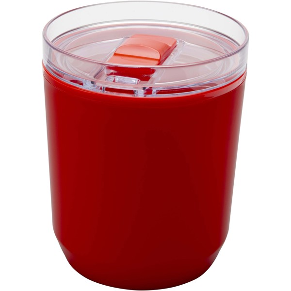 Hudson 180 ml recycled plastic double-wall tumbler - Red