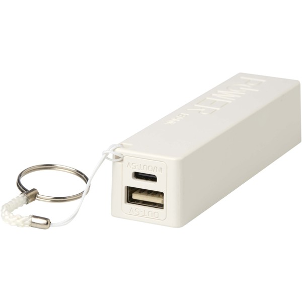 WS104 2000/2200/2600 mAh power bank - White / 2000mAh
