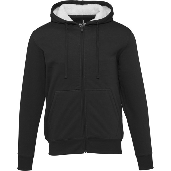 Natron sherpa full-zip hoodie - Black / 2XS