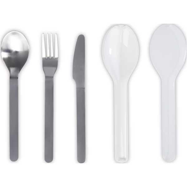 Ellipse 3-piece cutlery set - White