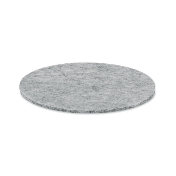 Round coaster in RPET felt Feltster - Grey