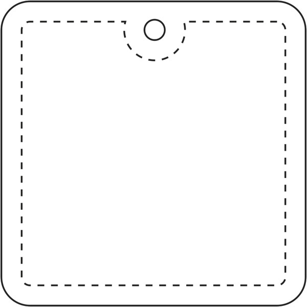 RFX™ H-20 square reflective PVC hanger - White