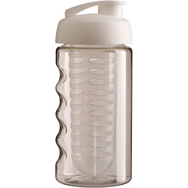 H2O Active® Bop 500 ml flip lid sport bottle & infuser - Transparent / White