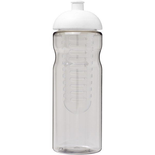 H2O Active® Base Bidón deportivo e infusor con Tapa Dome de 650 ml - Transparente / Blanco