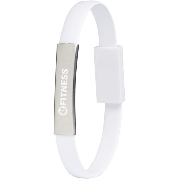Bracelet 2-in-1 charging cable - White