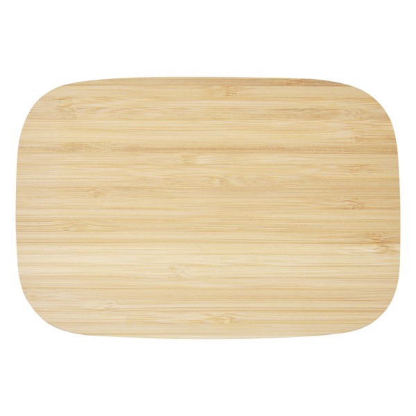 Tite 700 ml stainless steel lunch box with bamboo lid