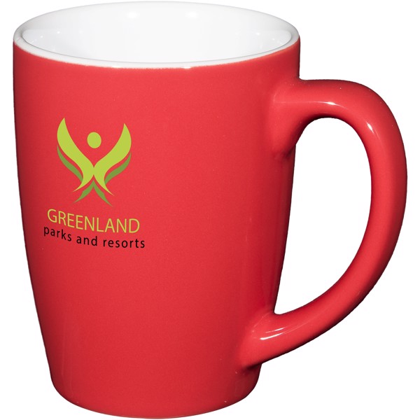 Taza de cerámica de 350 ml "Mendi" - Rojo