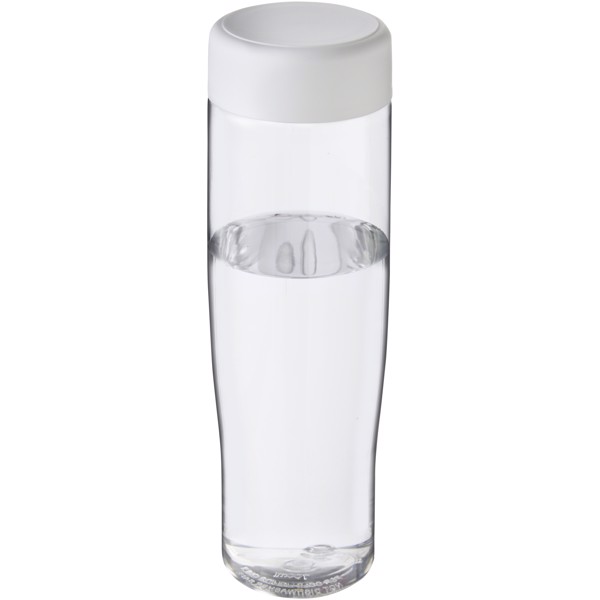 H2O Active® Tempo Bidón deportivo con tapa de rosca de 700 ml - Transparente / Blanco