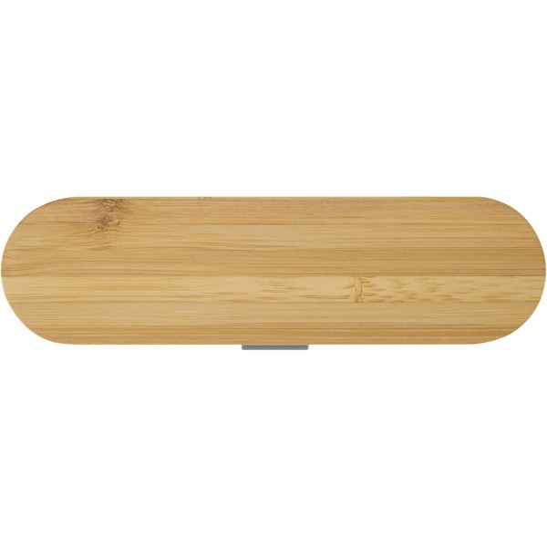 Runa cutlery set with bamboo lid - Slate Grey