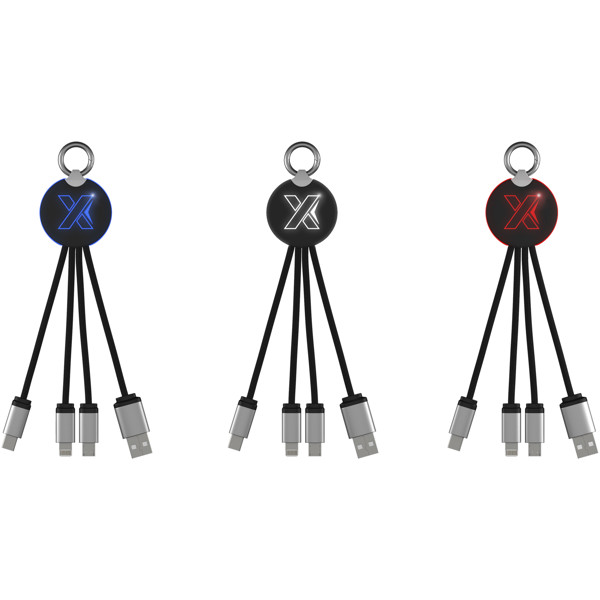 SCX.design C16 ring light-up cable - Black / White