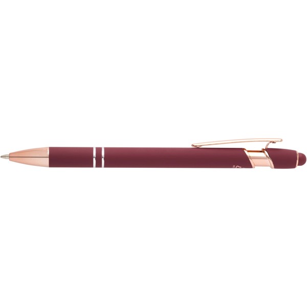 Nanna ballpoint pen with rose gold finish (black ink) - Burgundy
