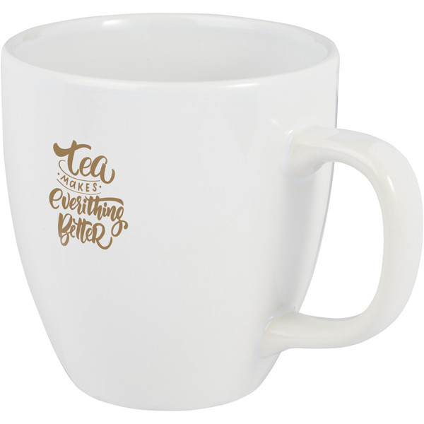 Moni 430 ml ceramic mug - White