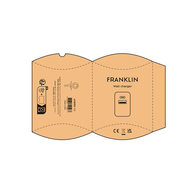 Franklin Wall Charger - White