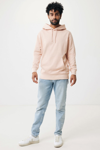 IQONIQ Rila lightweight recycled cotton hoodie - Peach Nectar / XS