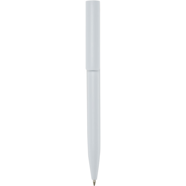 Unix recycled plastic ballpoint pen (black ink) - White