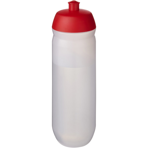 HydroFlex™ 750 ml squeezy sport bottle - Red / Transparent White