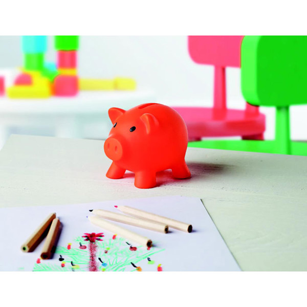 Piggy bank Softco - Red