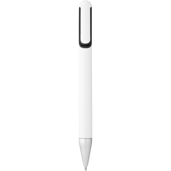 Nassau ballpoint pen - White / Solid black
