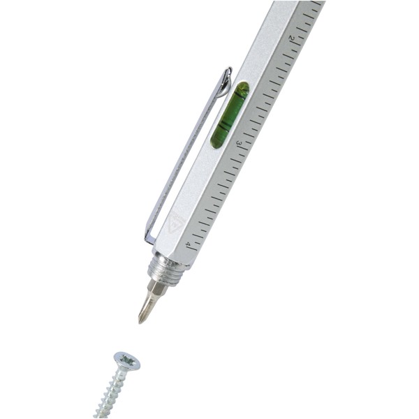 Dora recycled aluminium multifunctional pen (black ink)