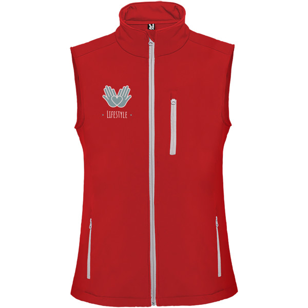 Nevada unisex softshell bodywarmer - Red / S
