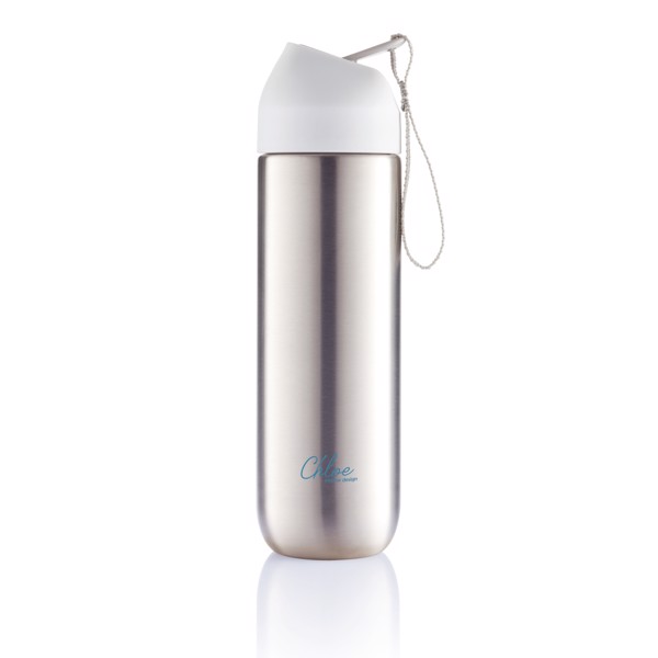 Neva water bottle metal 500ml - White / Grey