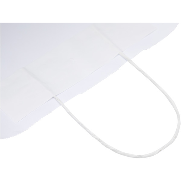 Kraft 90-100 g/m2 paper bag with twisted handles - 49.5 x 14 x 44 cm - White