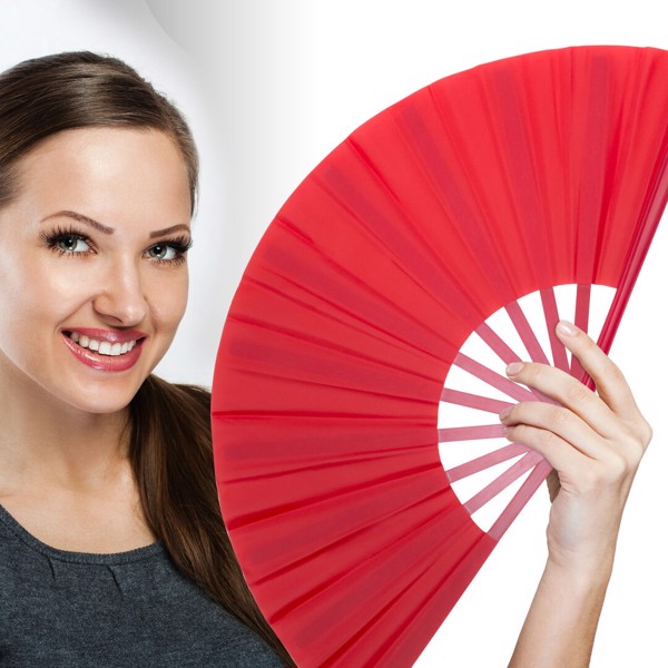 Hand Fan Tetex - White