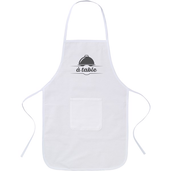 Giada cotton childrens apron - White
