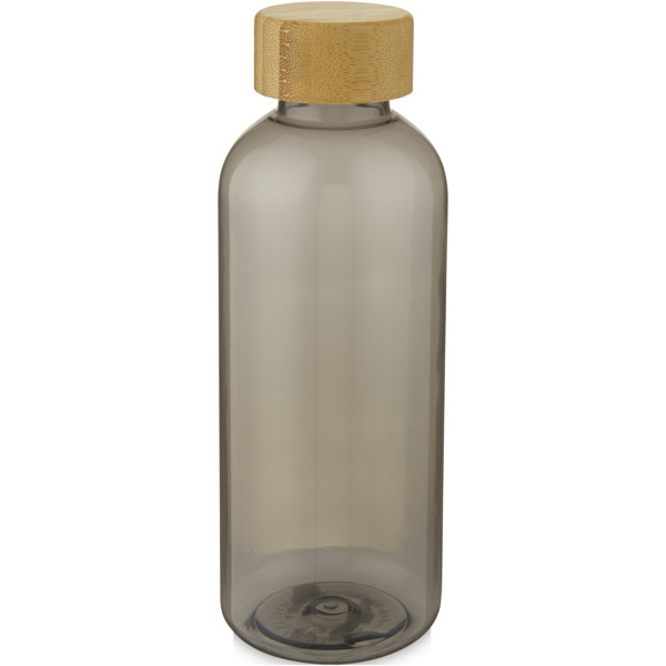 Ziggs 650 ml recycled plastic water bottle - Transparent Charcoal