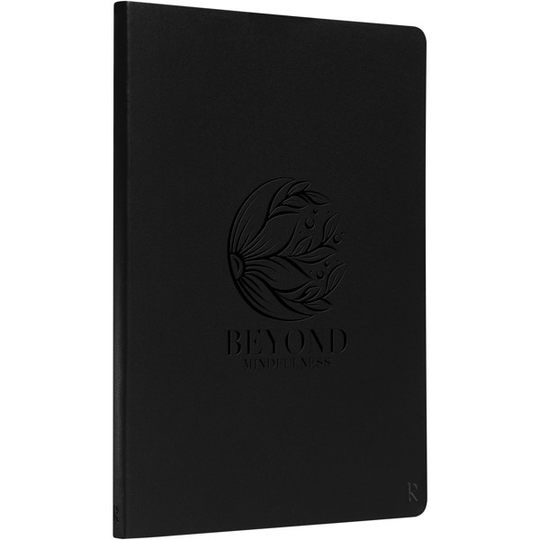 Karst® A5 stone paper hardcover notebook - lined - Black