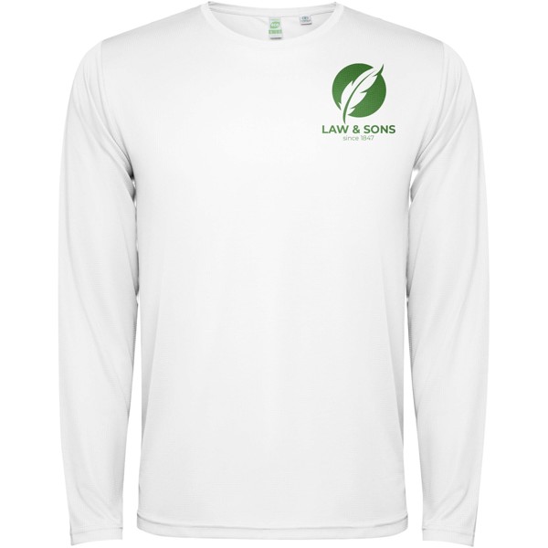 Estoril long sleeve unisex t-shirt - White / XS