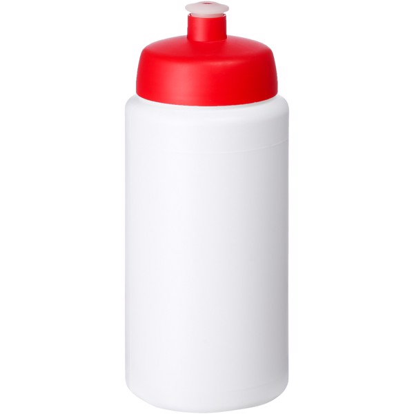 Baseline® Plus grip 500 ml sportovní lahev s víčkem na sport - Bílá / Červená s efektem námrazy
