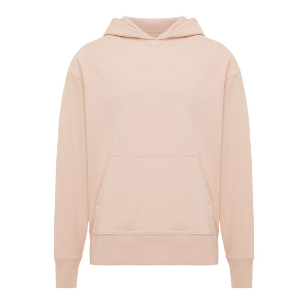 IQONIQ Yoho recycled cotton relaxed hoodie - Peach Nectar / L