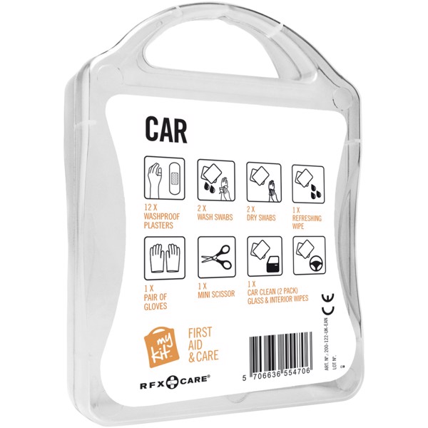MyKit Car First Aid Kit - Transparent White