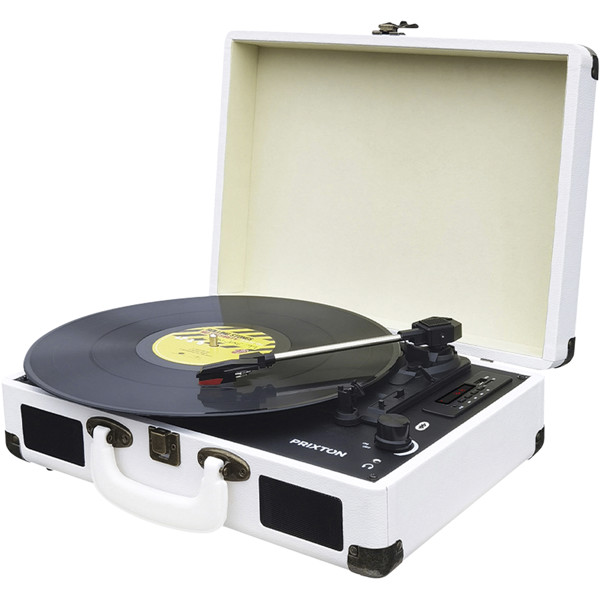 Prixton VC400 vinyl MP3 player - White