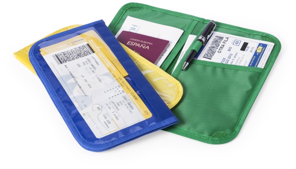 Travel Document Holder Rinok - Yellow