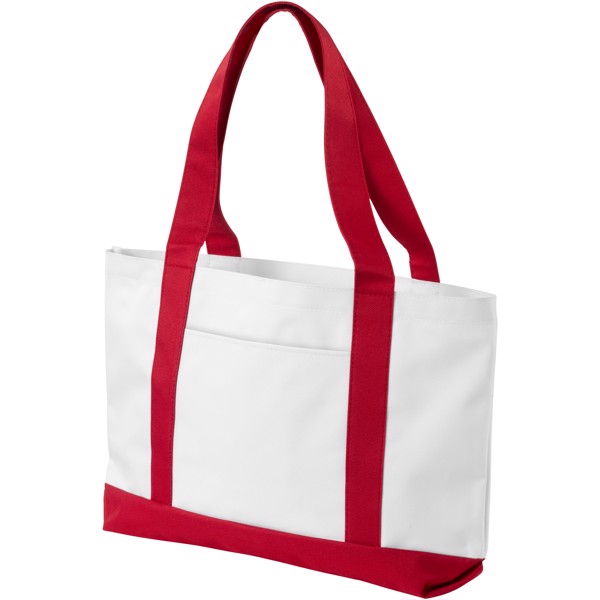 Madison tote bag - White / Red
