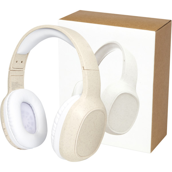 Riff wheat straw Bluetooth® headphones with microphone