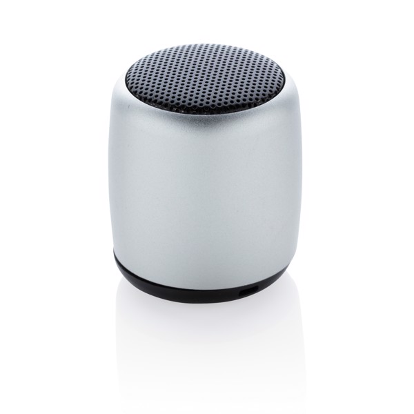 Mini aluminium wireless speaker - Silver