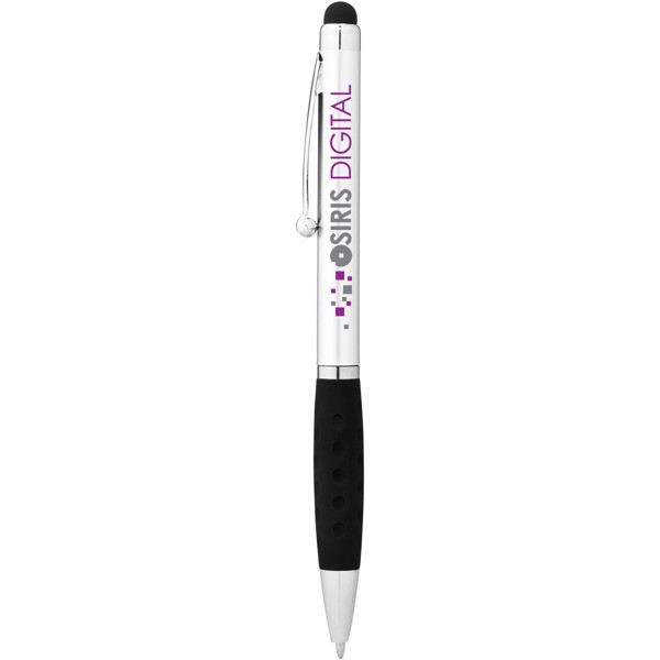 Ziggy stylus ballpoint pen - Silver / Solid black