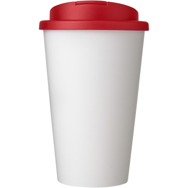 Termo hrnek Americano®  350 ml  s  uzávěrem odolným proti rozlití - Bílá / Červená s efektem námrazy